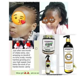 Maranatha Naturals Chebe Extra Hair Growth Combo - Chebe Extra, Hair Shampoo Cream (3-in-1), and Growth Spray 