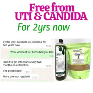 Maranatha Naturals UTI & Candida Herbal Combo Detox Raw Herbs and Fertility Prep Tea