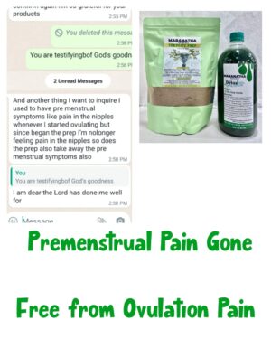 Maranatha Naturals Premenstrual & Ovulation Pain Relief Combo - Fertility Prep Detox Tea and Detox Liquid